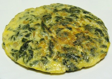 Tortilla de algas y calabacín