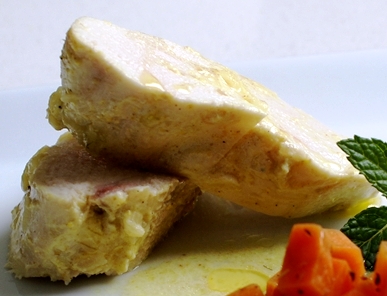 Pechugas al limón en escabeche